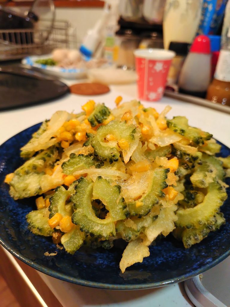 ゴーヤのかき揚げ
